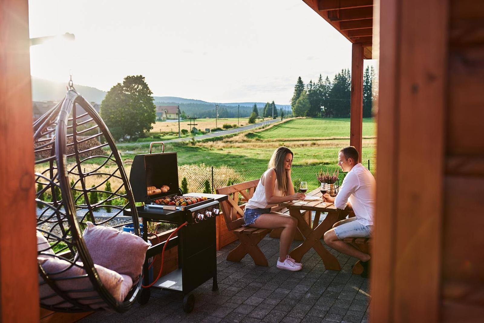 Osada Orlica Klimatyczne Domki Z Widokiem Na Gory I Termalnym Spa Sauna Jacuzzi 4 Km Od Zieleniec Ski Arena Lasowka Экстерьер фото